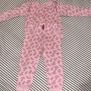 3T pink rose sweatsuit